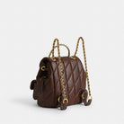 Coach Tabby Backpack With Pillow Quilting Brass Maple