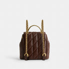 Coach Tabby Backpack With Pillow Quilting Brass Maple