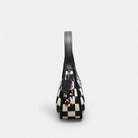 Coach Ergo Bag In Checkerboard Upcrafted Leather Black Chalk