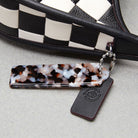 Coach Ergo Bag In Checkerboard Upcrafted Leather Black Chalk