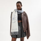 Coach Horse And Carriage Cashmere Muffler Chalk