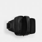 Coach Racer Sling Pack In Signature Canvas Gunmetal Charcoal Black