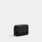 Coach Graham Crossbody Bag In Signature Canvas Gunmetal Charcoal Black