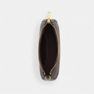 Coach Teri Shoulder Bag In Signature Canvas Gold Walnut Black