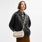 Coach Teri Shoulder Bag In Signature Canvas Gold Sand Chalk