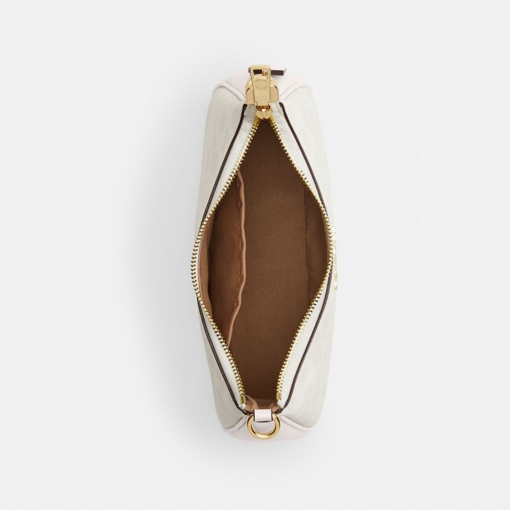 Coach Teri Shoulder Bag In Signature Canvas Gold White Chalk