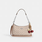 Coach Teri Shoulder Bag In Signature Canvas Silver Sand Taupe