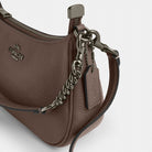 Coach Teri Shoulder Bag Gunmetal Dark Stone