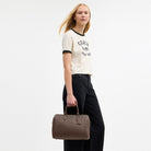 Coach Rowan Large Satchel Bag Gunmetal Dark Stone