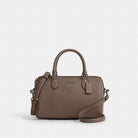 Coach Rowan Satchel Bag Gunmetal Dark Stone