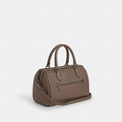 Coach Rowan Satchel Bag Gunmetal Dark Stone