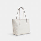 Coach City Tote Bag In Signature Canvas Gold White Chalk