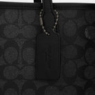 Coach City Tote Bag In Signature Canvas Gunmetal Charcoal Black