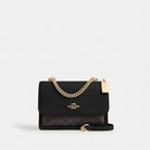 Coach Klare Crossbody Bag In Signature Canvas Gold Walnut Black