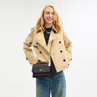 Coach Klare Crossbody Bag In Signature Canvas Gold Walnut Black