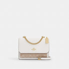 Coach Klare Crossbody Bag In Signature Canvas Gold Sand Chalk