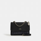 Coach Klare Crossbody Bag In Signature Canvas Gunmetal Charcoal Black