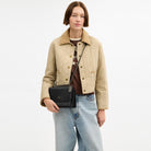 Coach Klare Crossbody Bag In Signature Canvas Gunmetal Charcoal Black