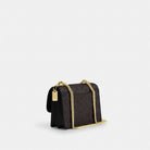 Coach Mini Klare Crossbody Bag In Signature Canvas Gold Walnut Black