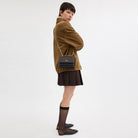Coach Mini Klare Crossbody Bag In Signature Canvas Gold Walnut Black