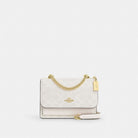 Coach Mini Klare Crossbody Bag In Signature Canvas Gold White Chalk