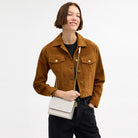 Coach Mini Klare Crossbody Bag In Signature Canvas Gold White Chalk