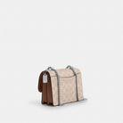 Coach Mini Klare Crossbody Bag In Signature Canvas Silver Sand Taupe