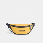 Coach Restored League Belt Bag In Colorblock Light Anitique Nickel Canary Multi