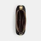 Coach Teri Mini Crossbody Bag In Signature Canvas Gold Walnut Black