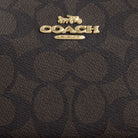 Coach Teri Mini Crossbody Bag In Signature Canvas Gold Walnut Black