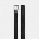 Coach Boxed Plaque And Harness Buckle Cut To Size Reversible Belt, 38 Mm Gunmetal Charcoal Black