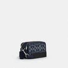 Coach Wyatt Crossbody Bag In Signature Canvas Silver Denim Chalk