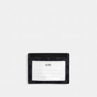 Coach Slim Id Card Case In Signature Canvas Charcoal Black