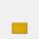 Coach Compact Billfold Wallet In Signature Canvas Canary
