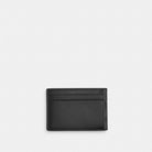 Coach Compact Billfold Wallet In Signature Canvas Charcoal Black