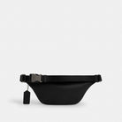 Coach Warren Mini Belt Bag In Signature Canvas Gunmetal Charcoal Black