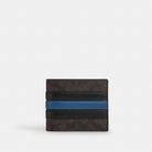 Coach 3 In 1 Wallet In Signature Canvas With Varsity Stripe Walnut Multi