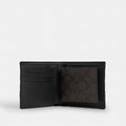 Coach 3 In 1 Wallet In Signature Canvas With Varsity Stripe Walnut Multi
