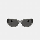 Coach Geometric Cat Eye Sunglasses Transparent Gray