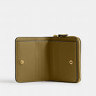 Coach New York Billfold Wallet Brass Muted Olive