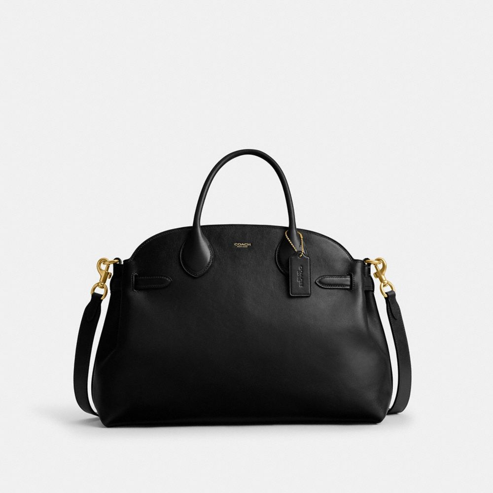 Coach Soft Empire Carryall Bag 40 Brass Black