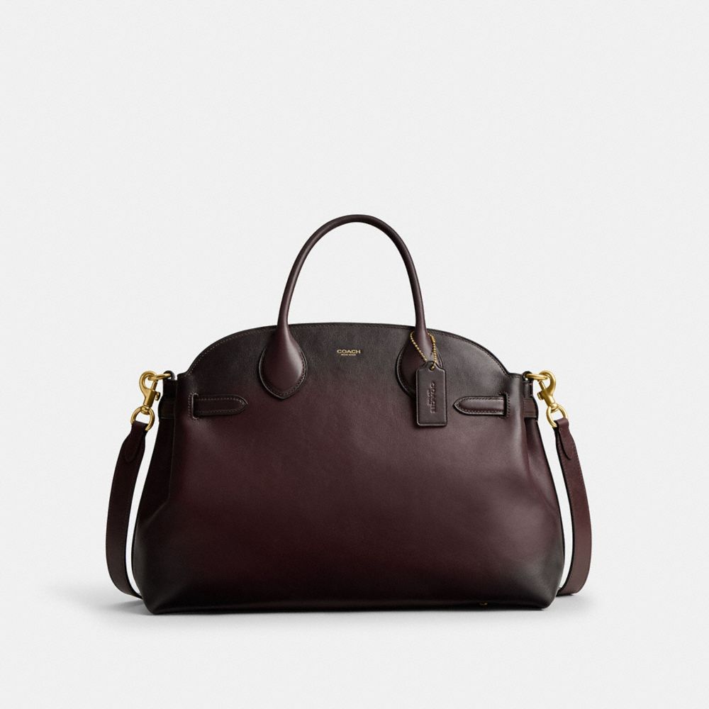 Coach Soft Empire Carryall Bag 40 Brass Merlot
