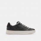 Women's Coach High Line Sneaker In Signature Canvas Charcoal Black