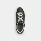 Women's Coach High Line Sneaker In Signature Canvas Charcoal Black