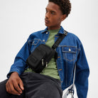 Coach Racer Sling Pack Gunmetal Black