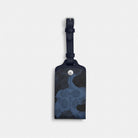 Coach Luggage Tag In Signature Camo Print Silver Blue Multi