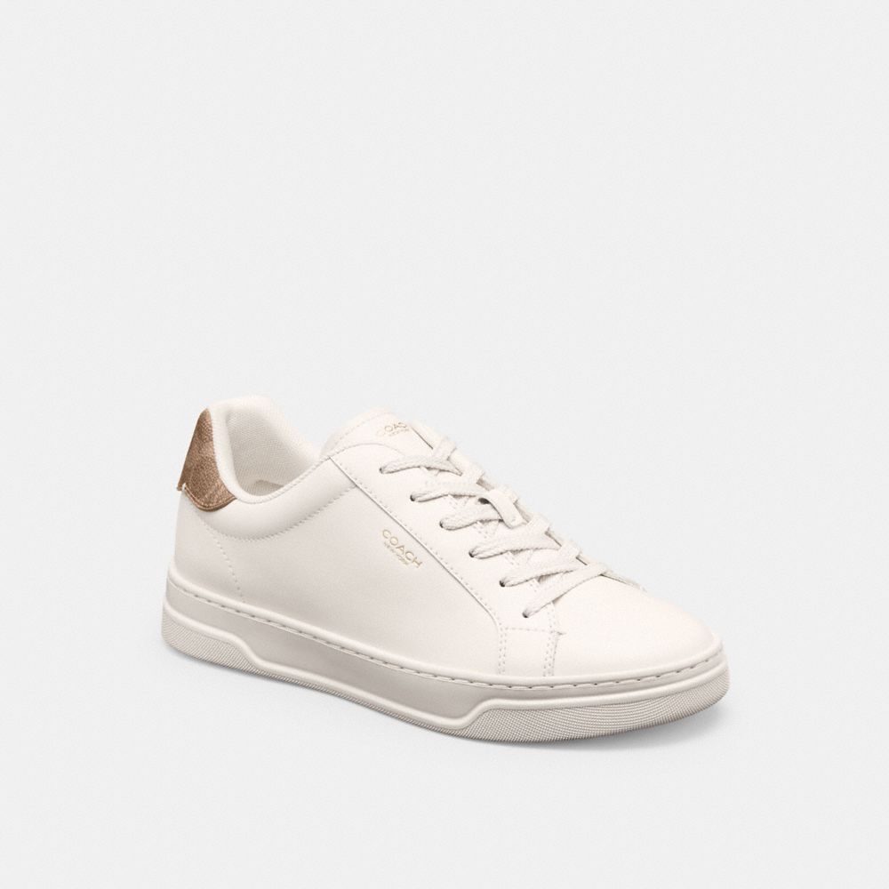 Women's Coach High Line Sneaker Chalk Brown Khaki