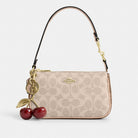 Coach Nolita 19 In Blocked Signature Canvas Gold Sand Tan