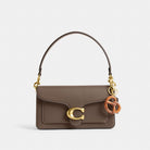 Coach Small Pretzel Bag Charm Brass Multi