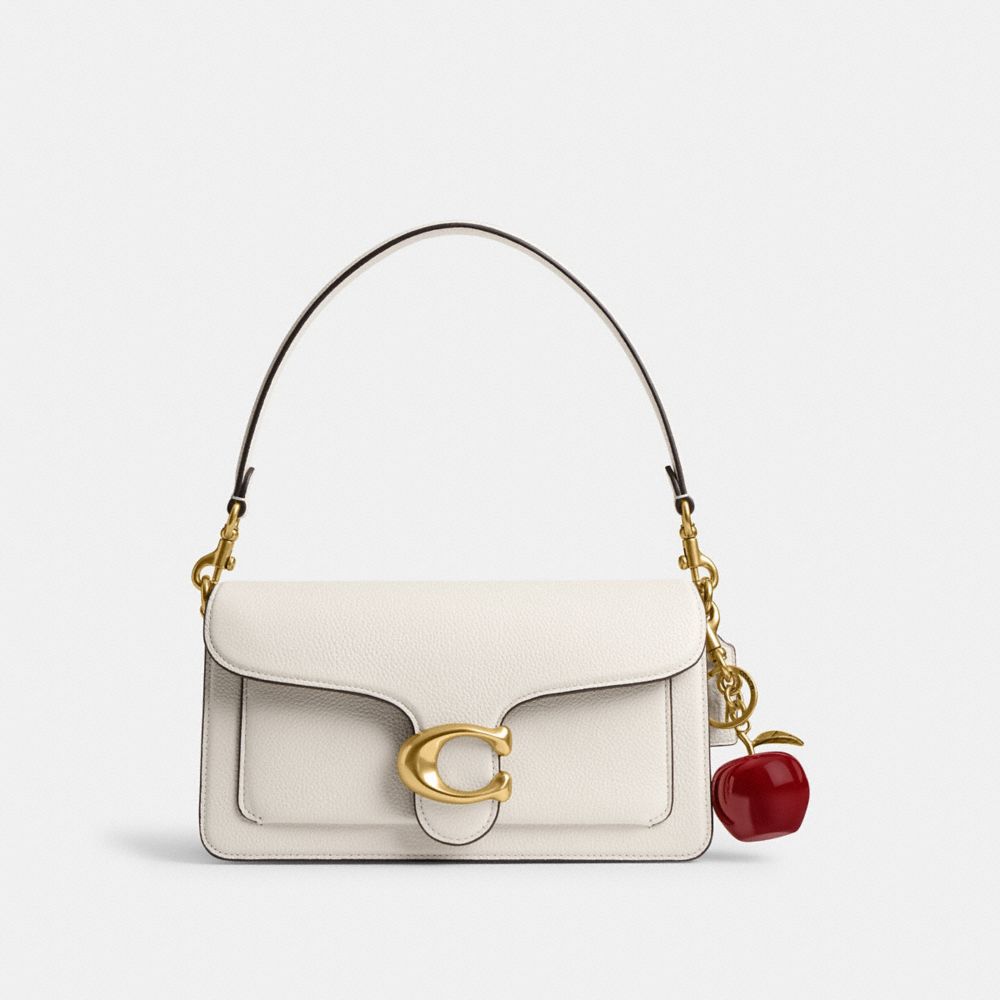 Coach Apple Bag Charm Brass Multi